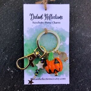 Pumpkin Halloween Keychain